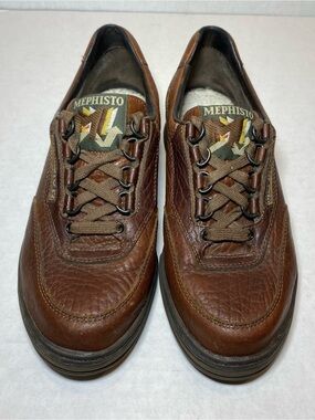 Mephisto Match Brown Full Grain Leather Walking Shoes France 4 EUR Men's 6.5
